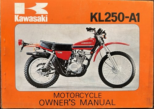 Kawasaki kl250 owner s - kawasaki, owner's